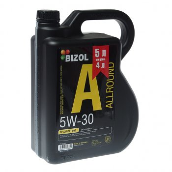 4 549 р. Масло моторное ALLROUND 5W30 синт.5л BIZOL АКЦИЯ BIZOL 71331  с доставкой в г. Майкоп. Увеличить фотографию 1