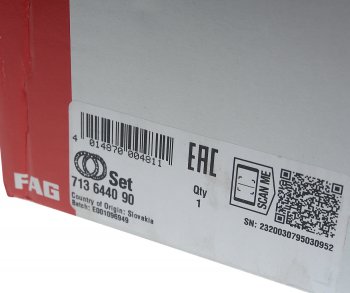12 499 р. Ступица OPEL Vectra C колеса передняя с подшипником (с датчиком АБС) FAG FAG 713644090  с доставкой в г. Майкоп. Увеличить фотографию 3