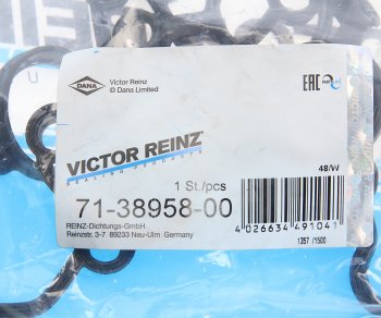 1 439 р. Прокладка крышки клапанной AUDI A4 (08-15),A6 (06-) правой VICTOR REINZ VICTOR REINZ 71-38958-00  с доставкой в г. Майкоп. Увеличить фотографию 3