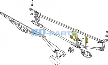7 749 р. Мотор-редуктор стеклоочистителя MAN TGA HD-PARTS HD-PARTS 718448  с доставкой в г. Майкоп. Увеличить фотографию 9