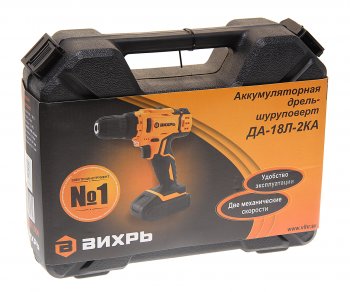 5 199 р. Дрель-шуруповерт аккумуляторный 18.0В 1.5Ач (2АКБ Li-Ion,кейс) ВИХРЬ ВИХРЬ 721425  с доставкой в г. Майкоп. Увеличить фотографию 4