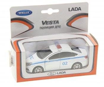 849 р. Модель автомобиля ЛАДА Vesta металлическая WELLY WELLY 727024727048727031  с доставкой в г. Майкоп. Увеличить фотографию 1