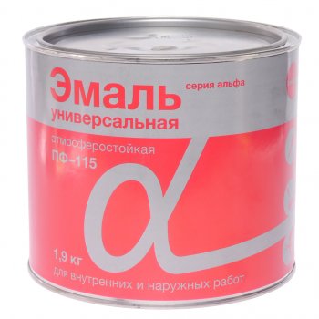 549 р. Краска серая 1.9кг ПФ-115 АЛЬФА АЛЬФА 732  с доставкой в г. Майкоп. Увеличить фотографию 1