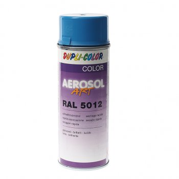 254 р. Краска голубая глянцевая 400мл RAL5012 DUPLI COLOR DUPLI COLOR 733017  с доставкой в г. Майкоп. Увеличить фотографию 1