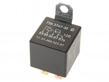 329 р. Реле электромагнитное 12V 5-ти контактное 6520А замык. с кронштейном АВАР АВАР 738.3747-30  с доставкой в г. Майкоп. Увеличить фотографию 1