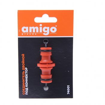 117 р. Соединитель для шланга 12 пластиковый AMIGO AMIGO 74001  с доставкой в г. Майкоп. Увеличить фотографию 1