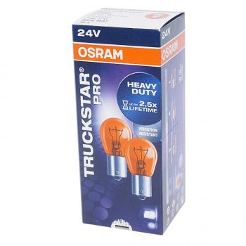 174 р. Лампа 24V PY21W BAU15s Yellow Truckstar Pro OSRAM OSRAM 7510tsp  с доставкой в г. Майкоп. Увеличить фотографию 2