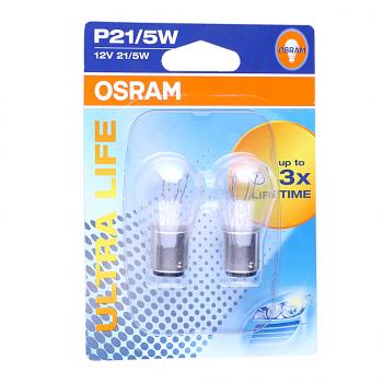 329 р. Лампа 12V P215W BAY15d блистер (2шт.) Ultra Life OSRAM OSRAM 7528ult-02b  с доставкой в г. Майкоп. Увеличить фотографию 1