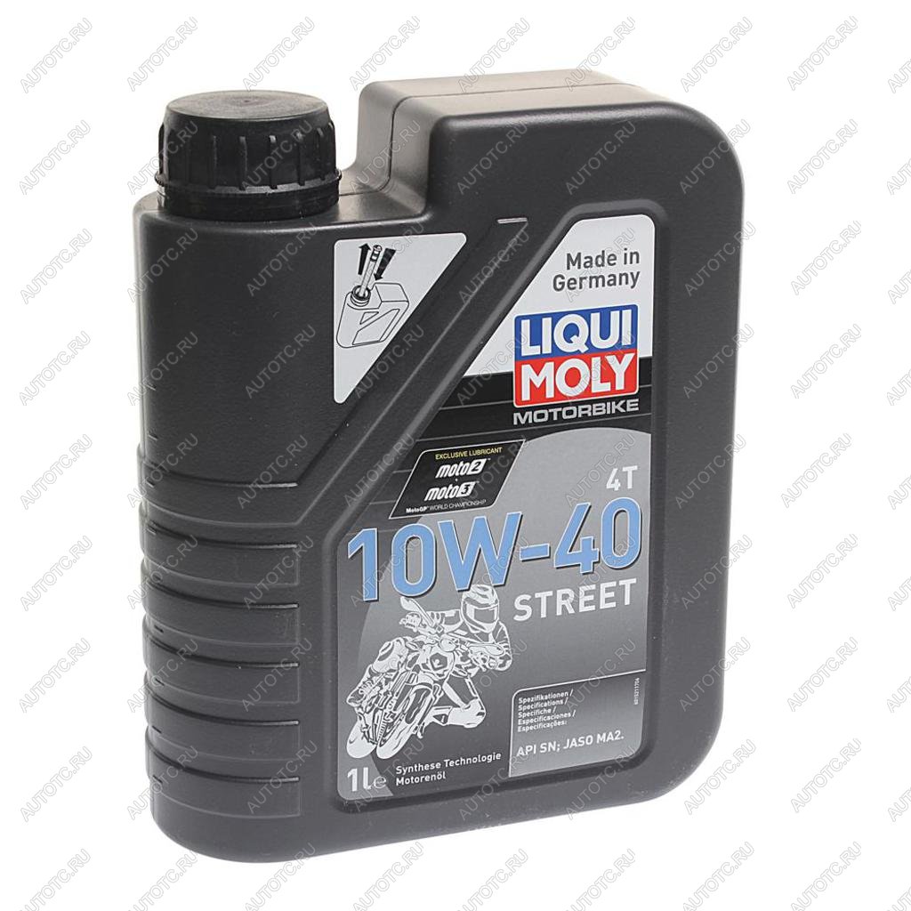 1 699 р. Масло моторное для 4-х тактных двигателей Motorbike 4T 10W40 синт.1л LIQUI MOLY LIQUI MOLY 7609  с доставкой в г. Майкоп