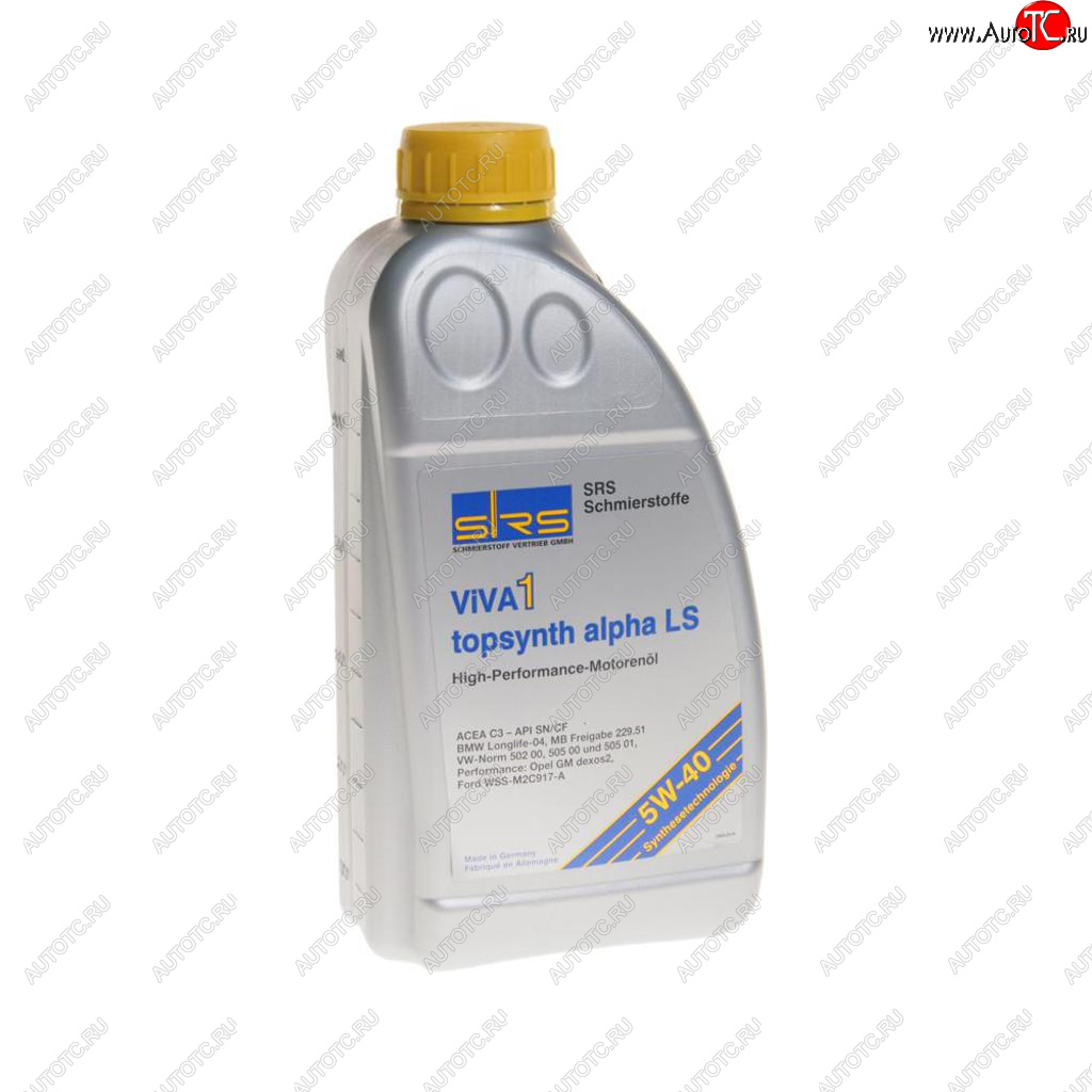 1 799 р. Масло моторное VIVA 1 TOPSYNTH alpha LS 5W40 синт.1л SRS SRS 7945  с доставкой в г. Майкоп
