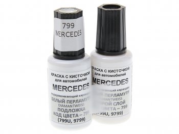 699 р. Краска с кистью 20мл MERCEDES 799 2-х компонентная PODKRASKA PODKRASKA 799  с доставкой в г. Майкоп. Увеличить фотографию 1