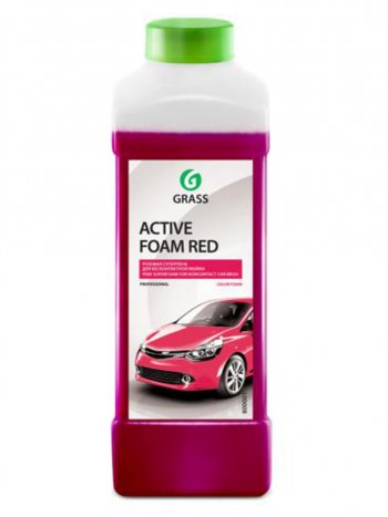 449 р. Шампунь для бесконтактной мойки 1л Active Foam Red GRASS GRASS 800001  с доставкой в г. Майкоп. Увеличить фотографию 1