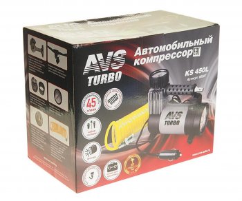 4 599 р. Компрессор автомобильный 45лмин. 10атм. 14А 12V в прикуриватель (сумка) Turbo AVS AVS 80507  с доставкой в г. Майкоп. Увеличить фотографию 4