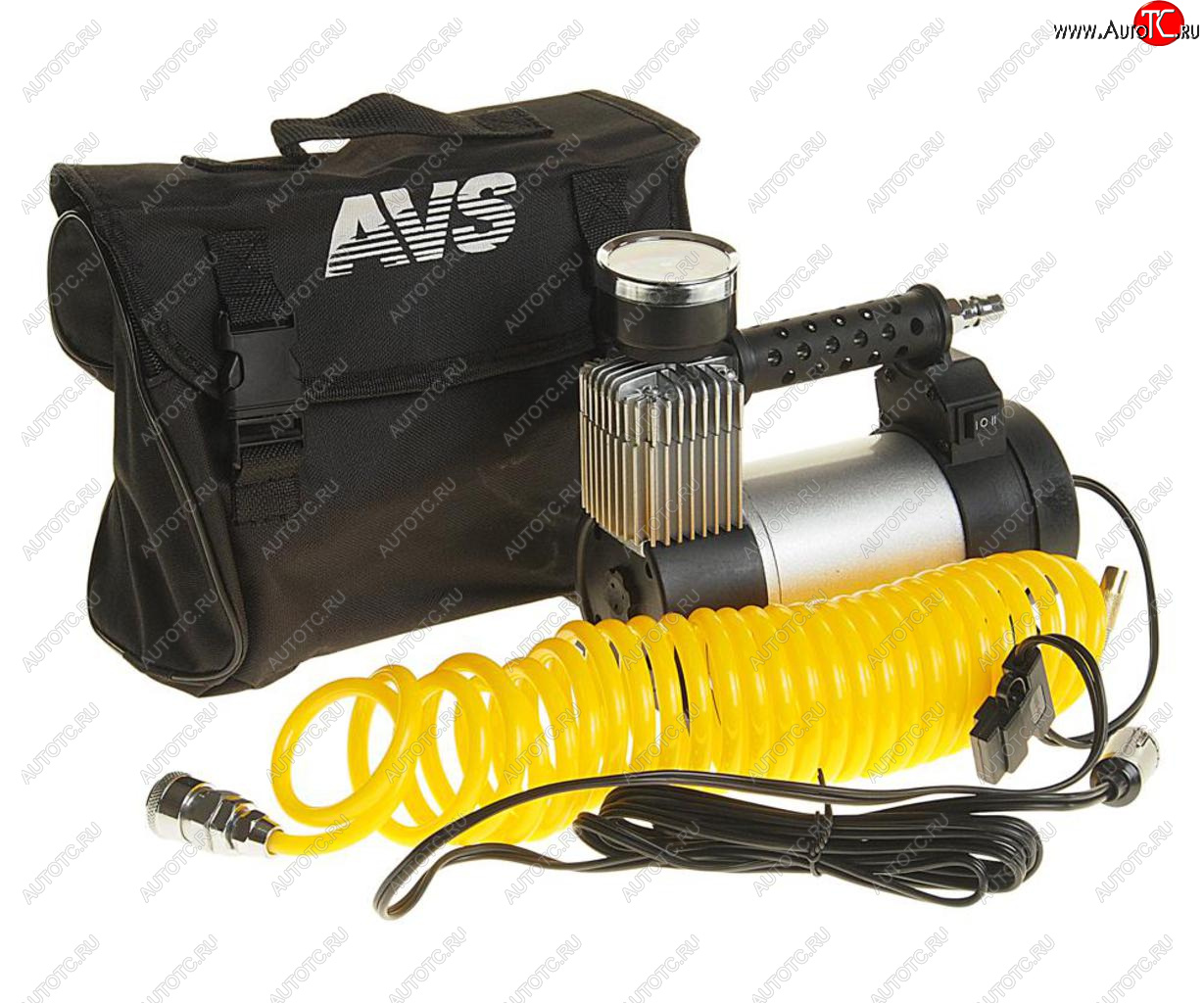 4 599 р. Компрессор автомобильный 45лмин. 10атм. 14А 12V в прикуриватель (сумка) Turbo AVS AVS 80507  с доставкой в г. Майкоп
