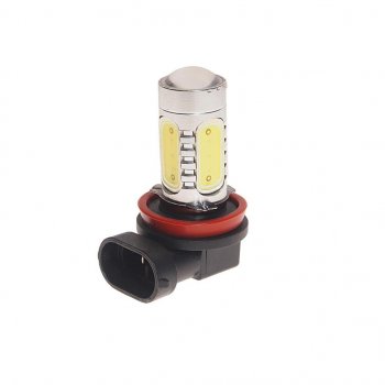 529 р. Лампа светодиодная 12V H11 PGJ19-2 6000K 5 светодиодов MEGAPOWER MEGAPOWER-AUTOMOTIVE 80574  с доставкой в г. Майкоп. Увеличить фотографию 1