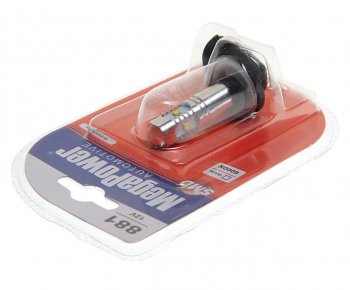 389 р. Лампа светодиодная 12V H27W1 PG13 6000K 5 светодиодов блистер (1шт.) MEGAPOWER MEGAPOWER-AUTOMOTIVE 80616бл  с доставкой в г. Майкоп. Увеличить фотографию 2