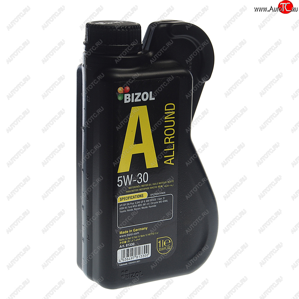 1 249 р. Масло моторное ALLROUND 5W30 синт.1л BIZOL BIZOL 81330  с доставкой в г. Майкоп