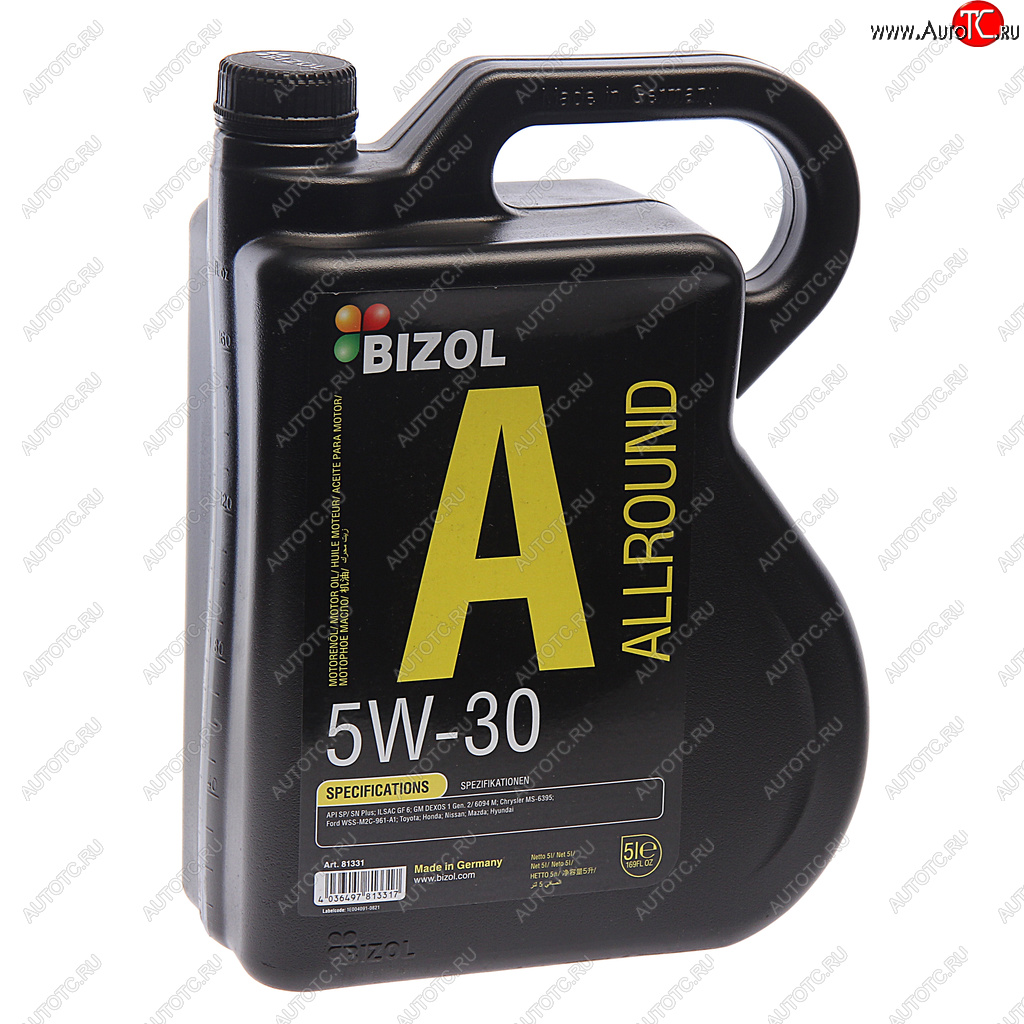 5 849 р. Масло моторное ALLROUND 5W30 синт.5л BIZOL BIZOL 81331  с доставкой в г. Майкоп