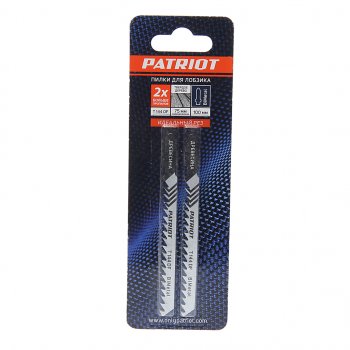 319 р. Пилка для лобзика набор 2шт. дерево 75мм PATRIOT PATRIOT 814010006  с доставкой в г. Майкоп. Увеличить фотографию 1