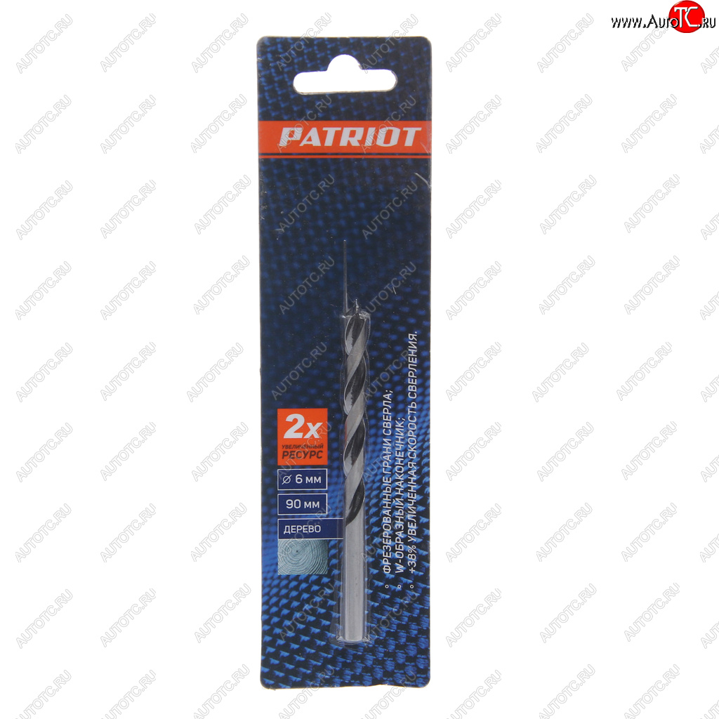 120 р. Сверло по дереву 6.0х90мм PATRIOT PATRIOT 815010073  с доставкой в г. Майкоп