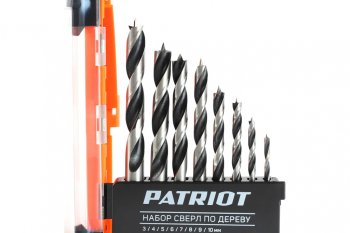 849 р. Набор сверл по дереву 4.0-10.0мм (8шт.) PATRIOT PATRIOT 815010103  с доставкой в г. Майкоп. Увеличить фотографию 2