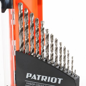 1 599 р. Набор сверл по металлу 1.5-6.5мм HSS (13шт.) PATRIOT PATRIOT 815010104  с доставкой в г. Майкоп. Увеличить фотографию 4