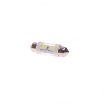 26 р. Лампа светодиодная 12V C10W SV8.5-8 36мм 6000K двухцокольная 2 светодиода MEGAPOWER MEGAPOWER-AUTOMOTIVE 85172w  с доставкой в г. Майкоп. Увеличить фотографию 1
