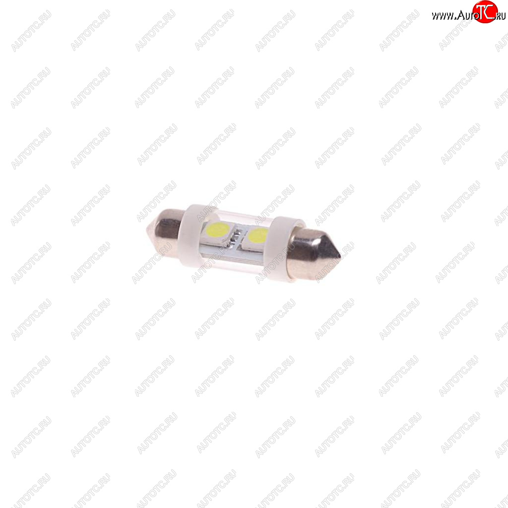 26 р. Лампа светодиодная 12V C10W SV8.5-8 36мм 6000K двухцокольная 2 светодиода MEGAPOWER MEGAPOWER-AUTOMOTIVE 85172w  с доставкой в г. Майкоп
