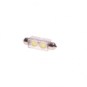 90 р. Лампа светодиодная 12V C10W SV8.5-8 41мм 6000K двухцокольная 2 светодиода MEGAPOWER MEGAPOWER-AUTOMOTIVE 85185w  с доставкой в г. Майкоп. Увеличить фотографию 1