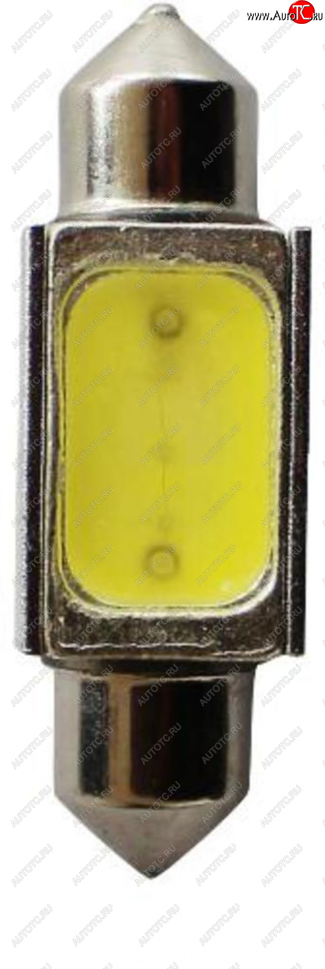54 р. Лампа светодиодная 24V C10W SV8.5-8 6000K двухцокольная MEGAPOWER MEGAPOWER-AUTOMOTIVE 85204w-24  с доставкой в г. Майкоп