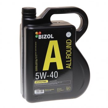 5 399 р. Масло моторное ALLROUND 5W40 синт.5л BIZOL BIZOL 85221  с доставкой в г. Майкоп. Увеличить фотографию 1