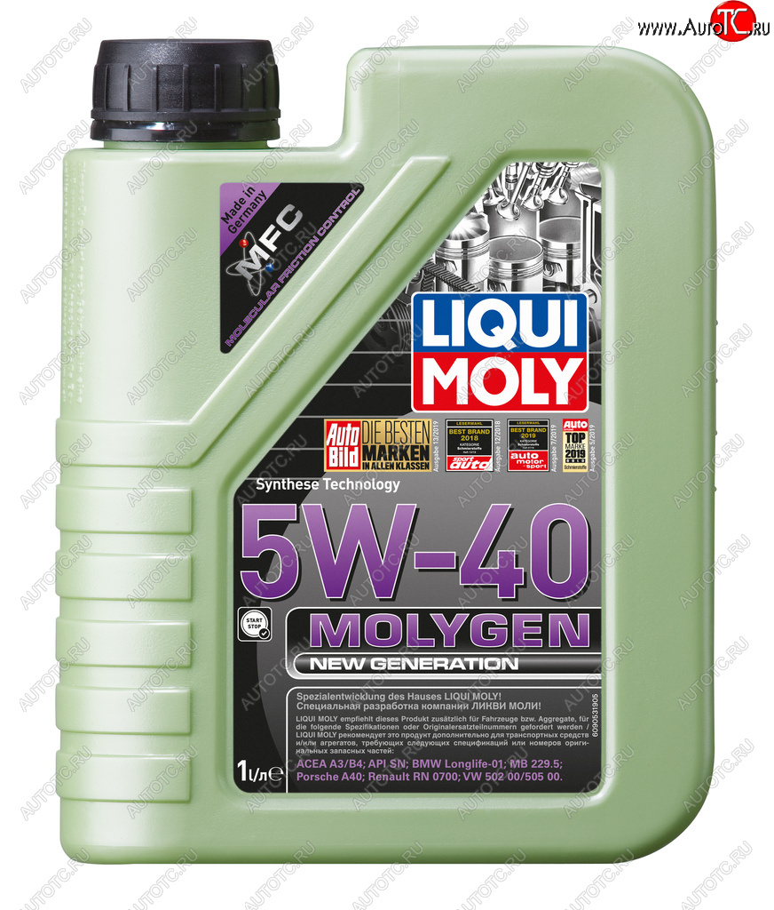 2 459 р. Масло моторное MOLYGEN 5W40 синт.1л LIQUI MOLY LIQUI MOLY 8576  с доставкой в г. Майкоп
