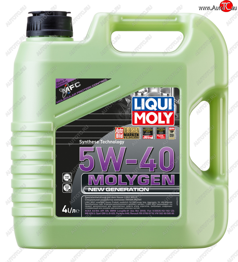 7 999 р. Масло моторное MOLYGEN 5W40 синт.4л LIQUI MOLY LIQUI MOLY 8578  с доставкой в г. Майкоп