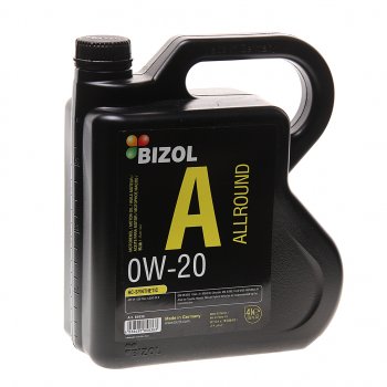 4 549 р. Масло моторное ALLROUND 0W20 синт.4л BIZOL BIZOL 85836  с доставкой в г. Майкоп. Увеличить фотографию 1