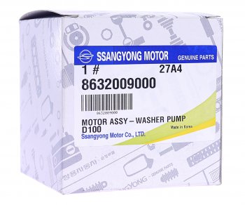 1 689 р. Мотор омывателя SSANGYONG Actyon (06-),Kyron (05-) стекла ветрового OE SSANGYONG 8632009000 SSANGYONG 8632009000  с доставкой в г. Майкоп. Увеличить фотографию 2