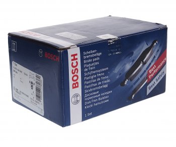 2 269 р. Колодки тормозные передние (4шт.) BOSCH Audi A4 B5 8D5 универсал 1-ый рестайлинг (1996-1998)  с доставкой в г. Майкоп. Увеличить фотографию 2