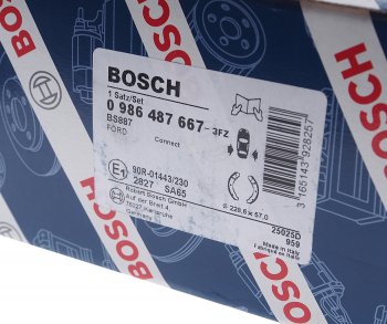 3 489 р. Колодки тормозные задние барабанные (4шт.) BOSCH Ford Transit цельнометаллический фургон 1-ый рестайлинг (1991-1994)  с доставкой в г. Майкоп. Увеличить фотографию 4