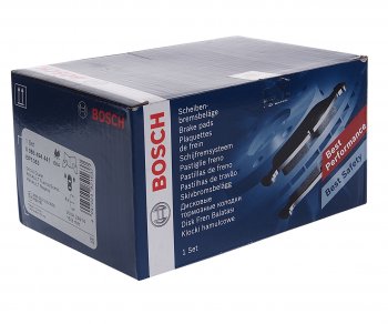 3 179 р. Колодки тормозные передние (4шт.) BOSCH Renault Megane купе 3 дв. дорестайлинг (2008-2012)  с доставкой в г. Майкоп. Увеличить фотографию 2