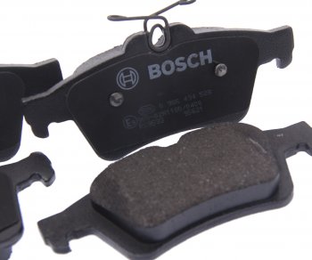 2 549 р. Колодки тормозные задние (4шт.) BOSCH Mazda 3/Axela BM рестайлинг, хэтчбэк (2016-2019)  с доставкой в г. Майкоп. Увеличить фотографию 2