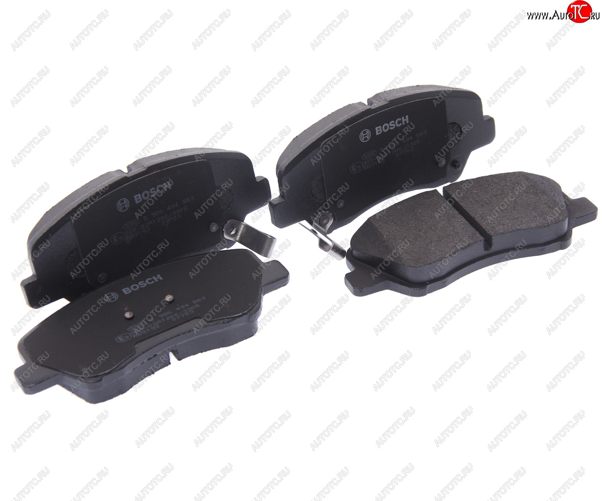 2 679 р. Колодки тормозные передние (4шт.) BOSCH Hyundai Solaris RBr хэтчбэк дорестайлинг (2010-2014)  с доставкой в г. Майкоп
