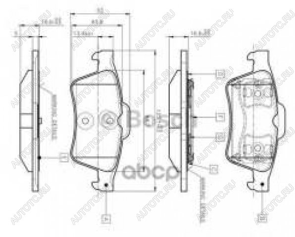 1 079 р. Колодки тормозные задние (4шт.) BOSCH Nissan Primera 3 седан P12 (2001-2008)  с доставкой в г. Майкоп