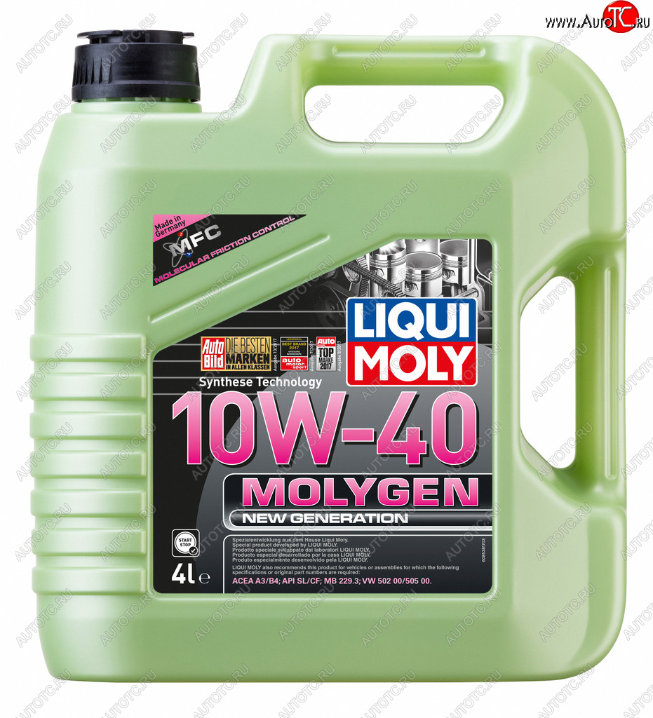 6 299 р. Масло моторное MOLYGEN NEW GENERATION 10W40 синт.4л LIQUI MOLY LIQUI MOLY 8538  с доставкой в г. Майкоп
