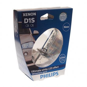 11 199 р. Лампа ксеноновая D1S 35W PK32d-2 5000К блистер (1шт.) Xenon White Vision Gen2 PHILIPS PHILIPS 85415whv2s1 PHILIPS 85415whv2s1  с доставкой в г. Майкоп. Увеличить фотографию 1