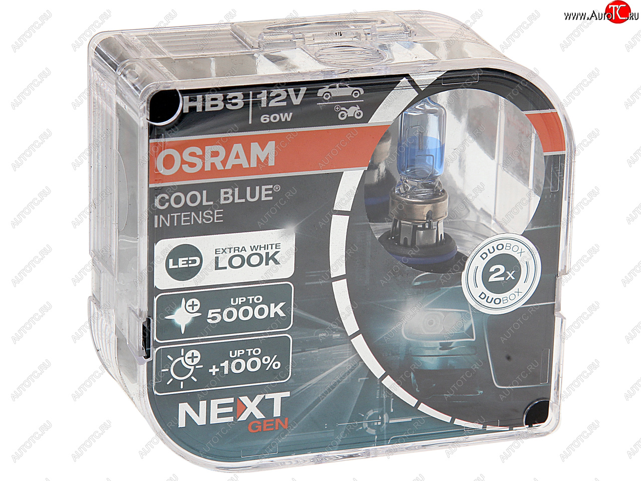 2 799 р. Лампа 12V HB3(9005) 60W P20d +100% 5000K евробокс (2шт.) Cool Blue Intense NextGen OSRAM OSRAM 9005cbn2(euro)  с доставкой в г. Майкоп