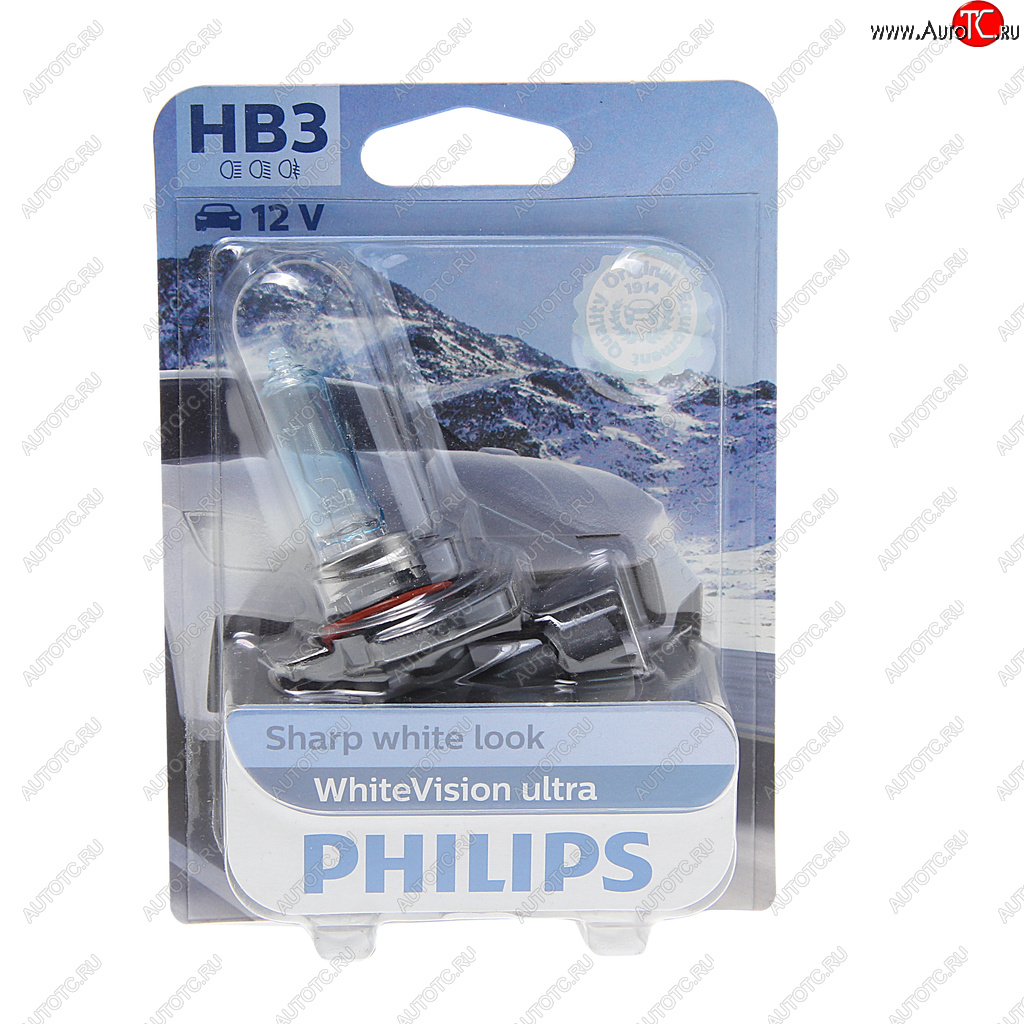 2 389 р. Лампа 12V HB3 60W P20d блистер (1шт.) White Vision Ultra PHILIPS PHILIPS 9005wvuбл  с доставкой в г. Майкоп