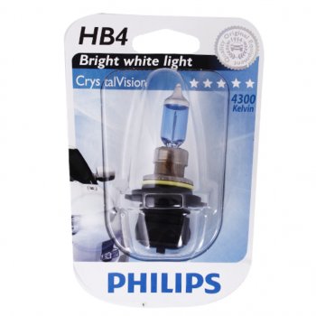 1 949 р. Лампа 12V HB4 52W P22d 4300K блистер (1шт.) Crystal Vision PHILIPS PHILIPS 9006cvb1  с доставкой в г. Майкоп. Увеличить фотографию 1
