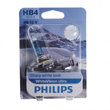 1 989 р. Лампа 12V HB4 51W P22d блистер (1шт.) White Vision Ultra PHILIPS PHILIPS 9006wvuбл  с доставкой в г. Майкоп. Увеличить фотографию 1