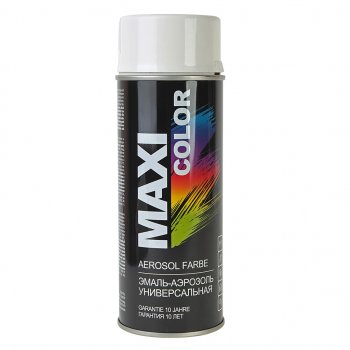 429 р. Краска белая аэрозоль 400мл MAXI COLOR MAXI COLOR 9010mx  с доставкой в г. Майкоп. Увеличить фотографию 1