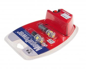 272 р. Лампа светодиодная 12V T4W BA9s 6000K 5 светодиодов блистер (2шт.) с тестером MEGAPOWER MEGAPOWER-AUTOMOTIVE 90125w-2блт  с доставкой в г. Майкоп. Увеличить фотографию 2