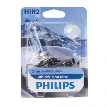 3 799 р. Лампа 12V HIR2 55W PX22d блистер (1шт.) White Vision Ultra PHILIPS PHILIPS 9012wvuбл  с доставкой в г. Майкоп. Увеличить фотографию 1